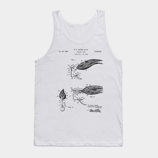Patent Print - 1957 Fishing Lure Tank Top by MadebyDesign